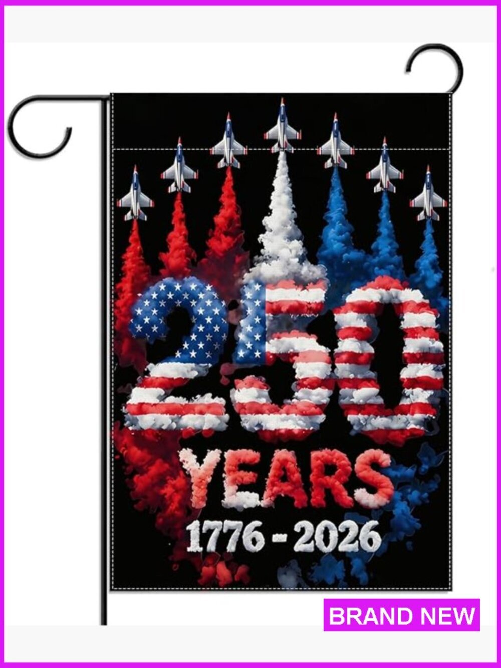 Patriotic Garden Flag Double Sided Fade Resistant Outdoor Decor for 4th of July